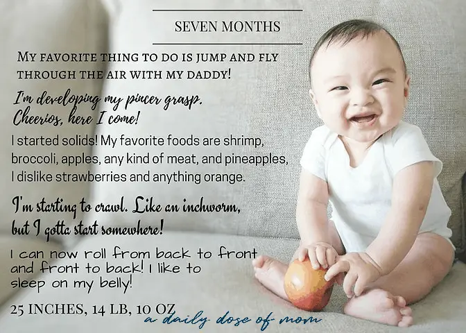 DIY Monthly Baby Photos (Plus Free Template)