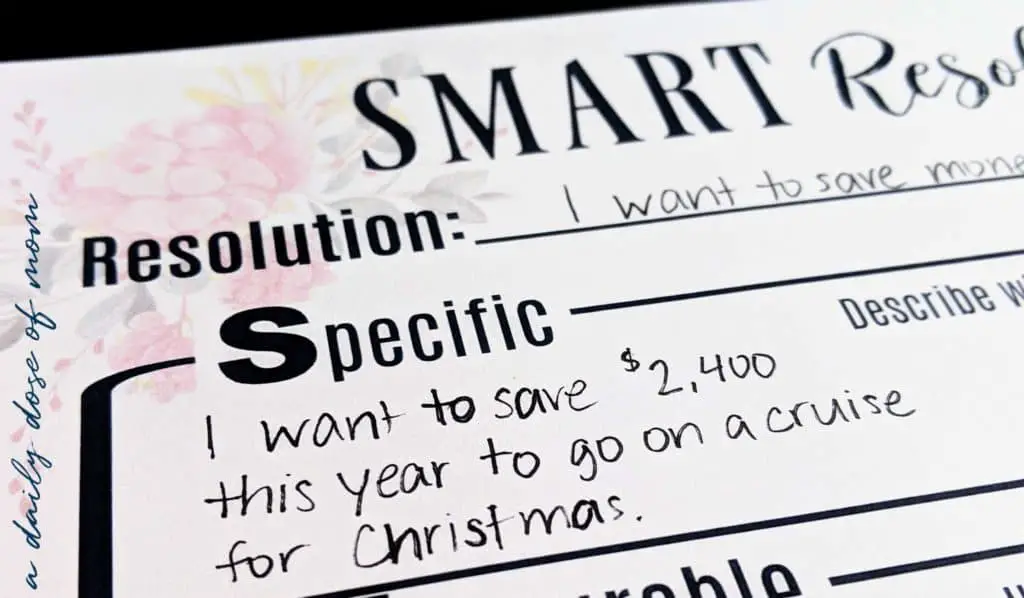 SMART Resolutions Specific