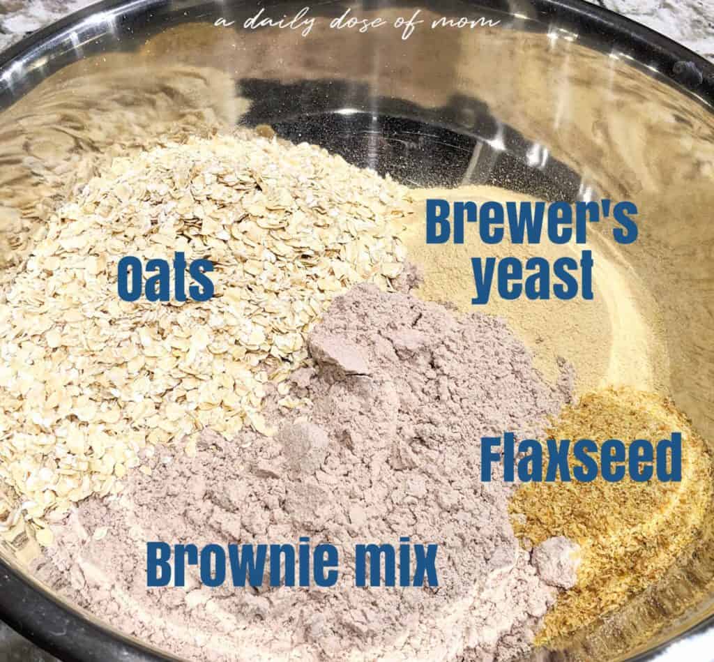 Lactation Brownie Boobie Bites Ingredients