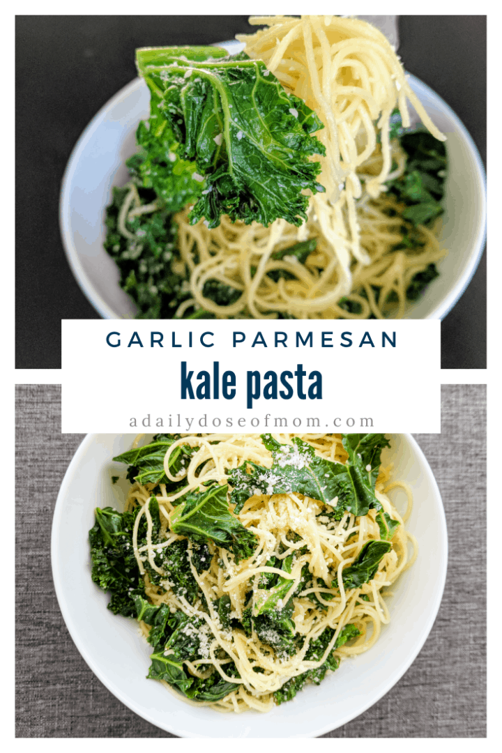 Garlic Parmesan Kale Pasta