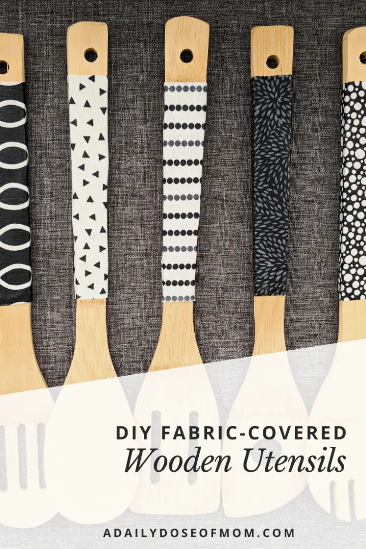 DIY Fabric-Covered Wooden Utensils