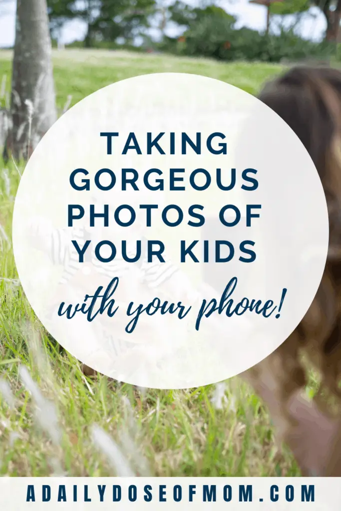Photograph Kids with Phone Camera Pin 3