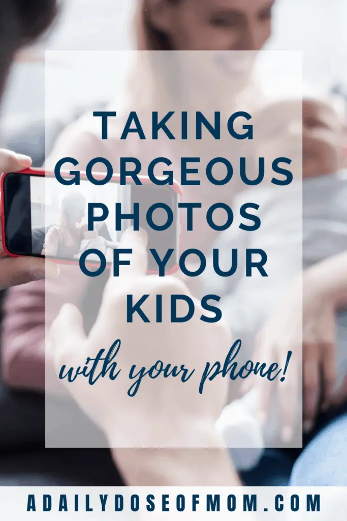 Photograph Kids with Phone Camera Pin 4