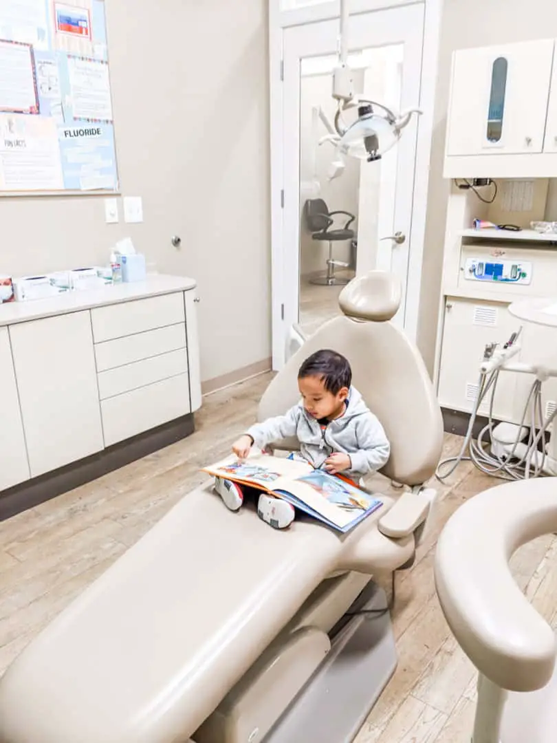 Child's First Dentist Visit Pediatric Dentist Exam Room 3