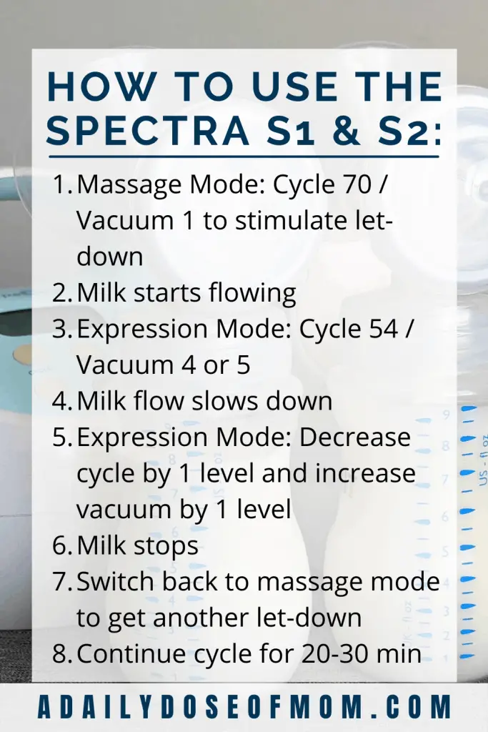how to use the spectra s1 and s2 - steps on how to get the right settings