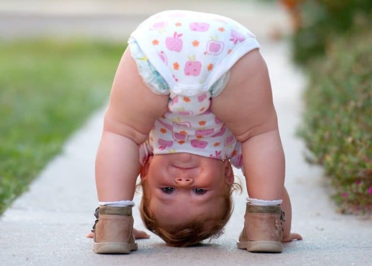 Baby Bending Over And Looking Through Legs? Here's One Surprising