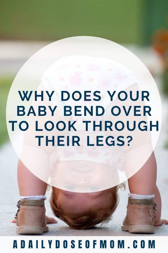 Baby Bending Over Looking Through Legs Pin 3