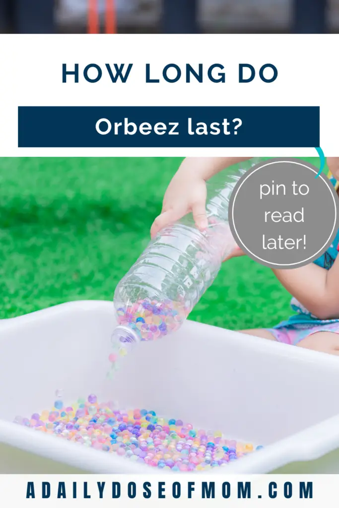 How long do Orbeez last Pin 2
