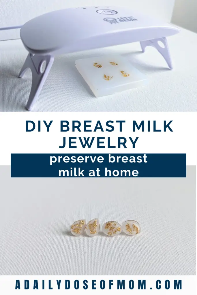 DIY Breast Milk Jewelry Pin 1